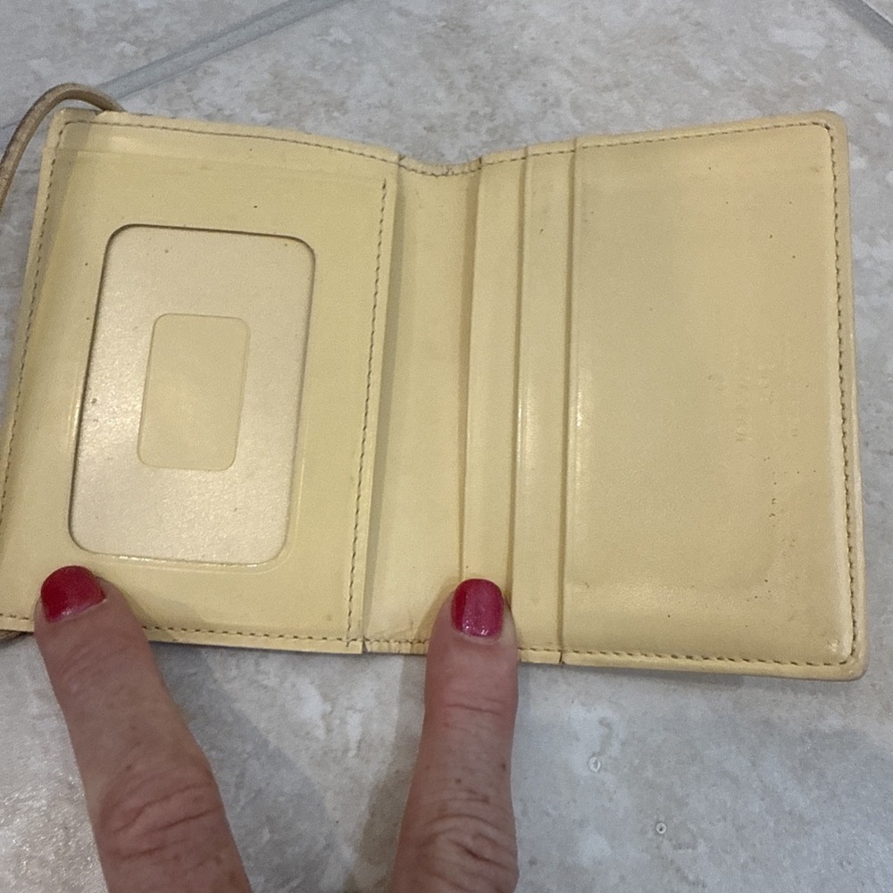 VTG Y2K Louis Vuitton Vanilla Epi Leather‎ Elastic Card Wallet RARE MI0090 Small - Picture 5 of 14